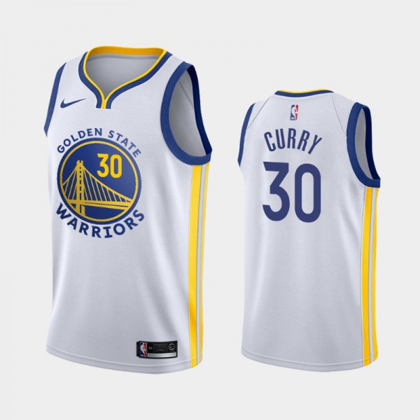 Stephen Curry Golden State Warriors #30 Men's Association Jersey - White